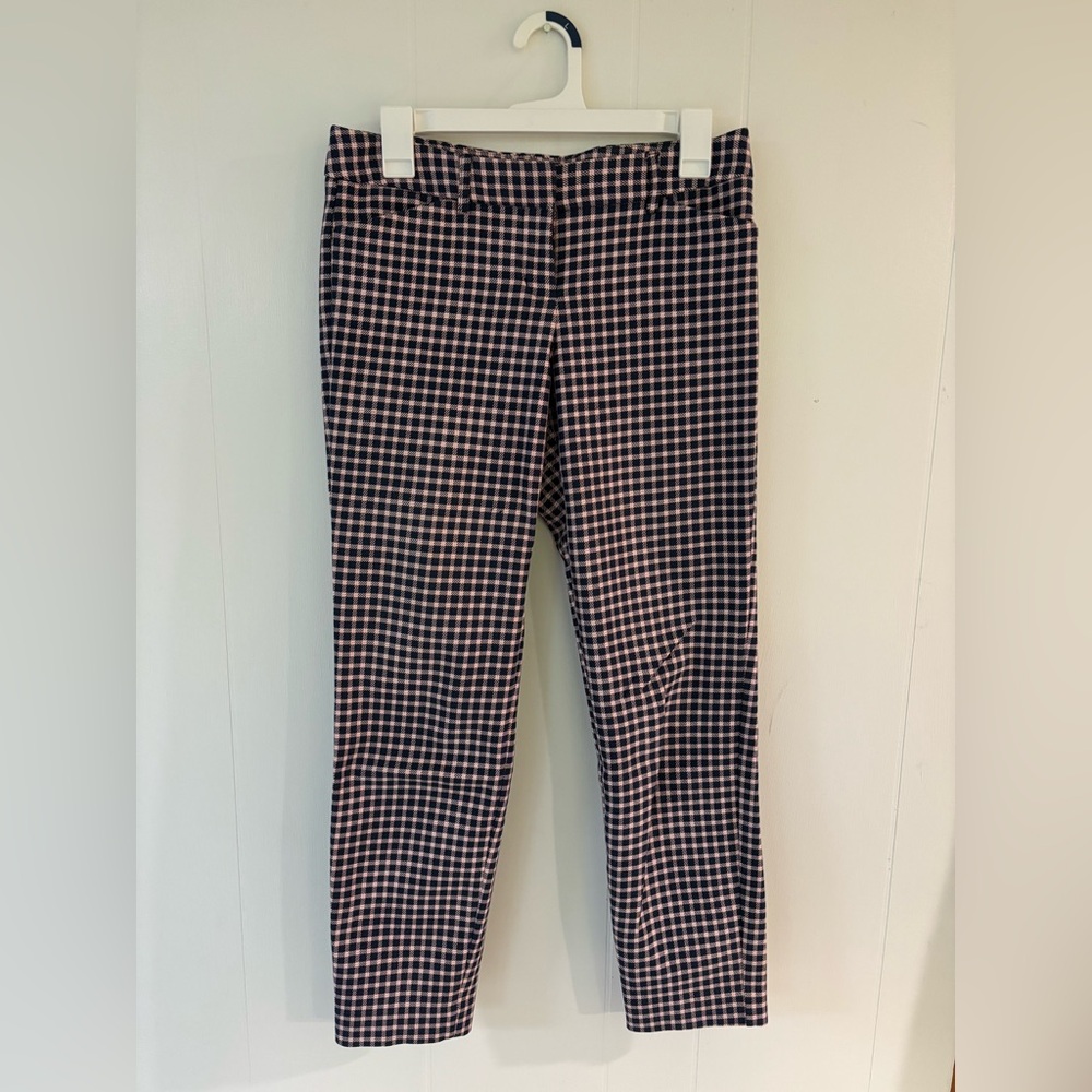 Express Plaid Straight Leg Dress Pants